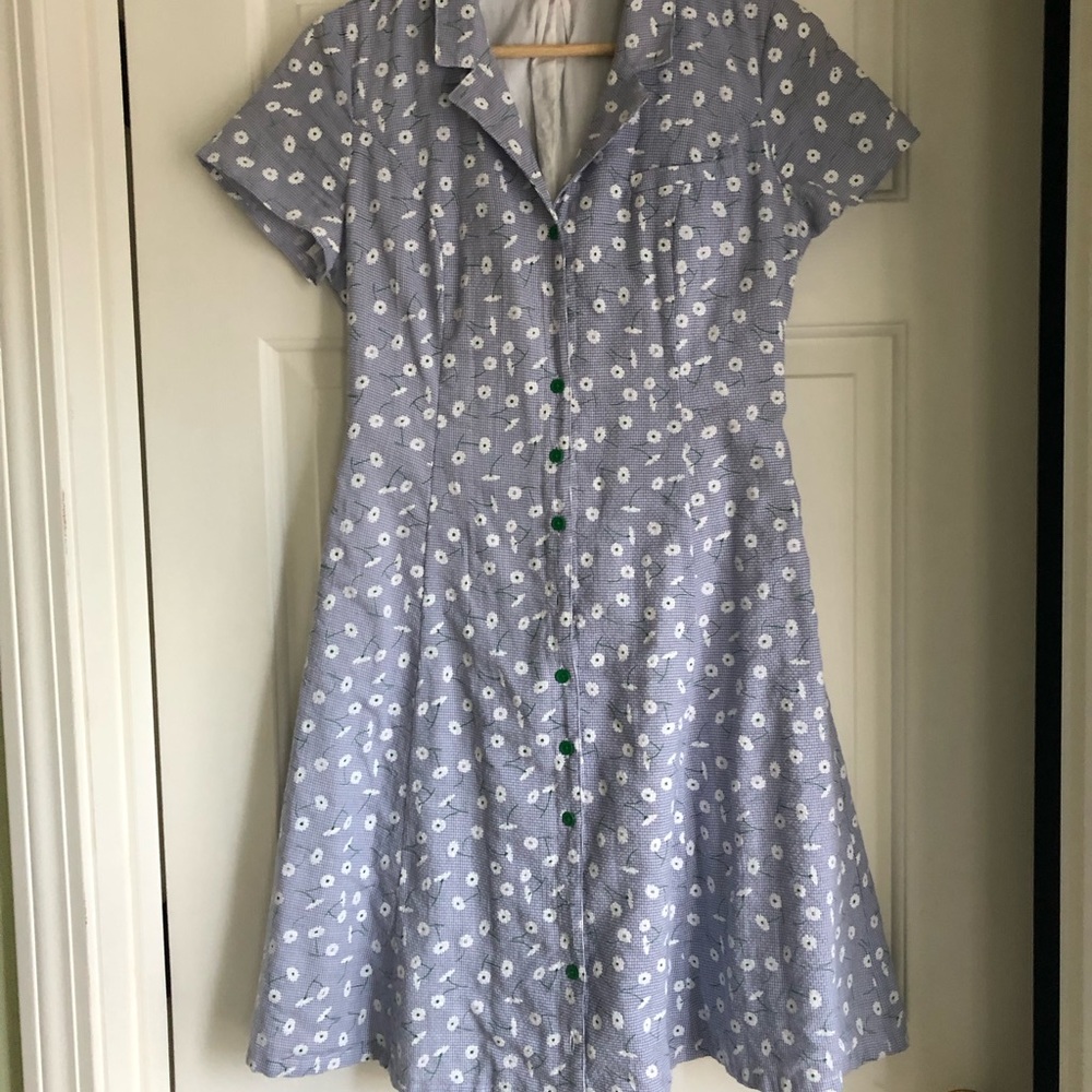 Light blue retro-style ModCloth dress